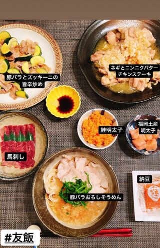 板野友美がSNSにアップした“肉料理”