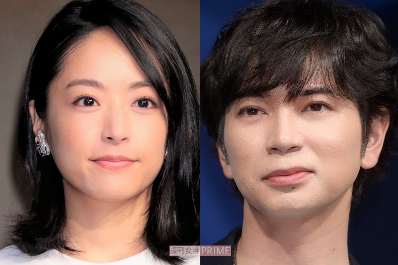 写真左から井上真央、松本潤