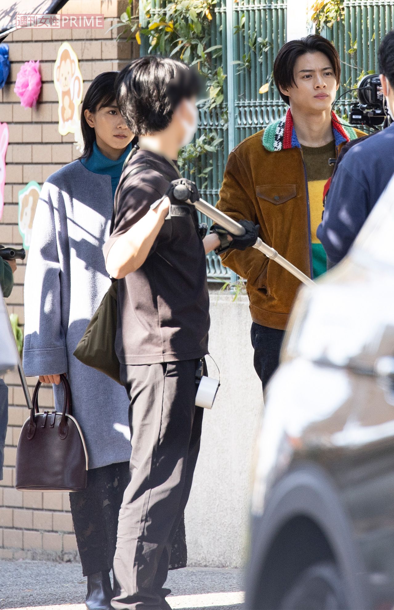 『クロサギ』ヒロイン役を務める黒島結菜（2022年11月、『クロサギ』ロケ）