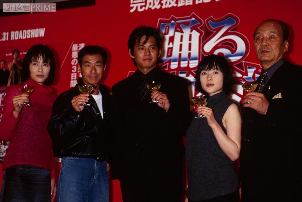 劇場版1作目の『踊る大捜査線 THE MOVIE』（'98年）。いかりや長介さん（右）がいてこその『踊る』シリーズ