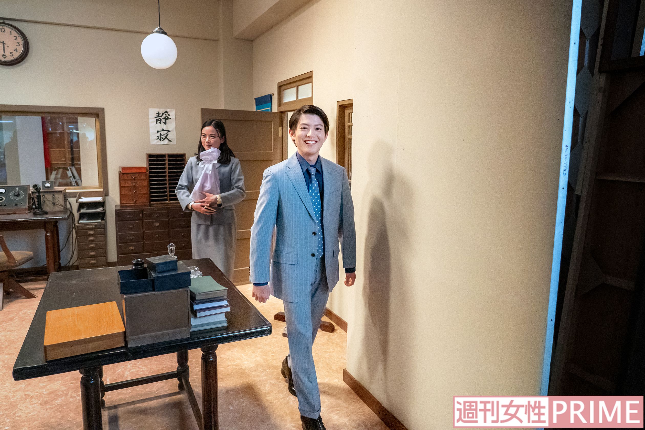 本番を終えてホッとひと息。表情も緊張が解けたのかこの笑顔！　撮影／佐藤靖彦