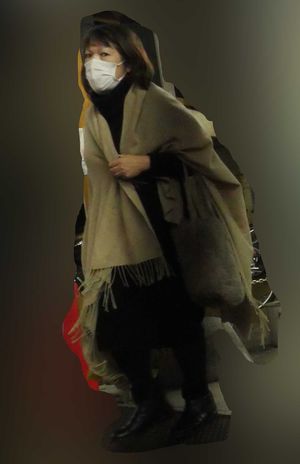 1月上旬に勤務先の近くで銀行に立ち寄っていた小室佳代さん