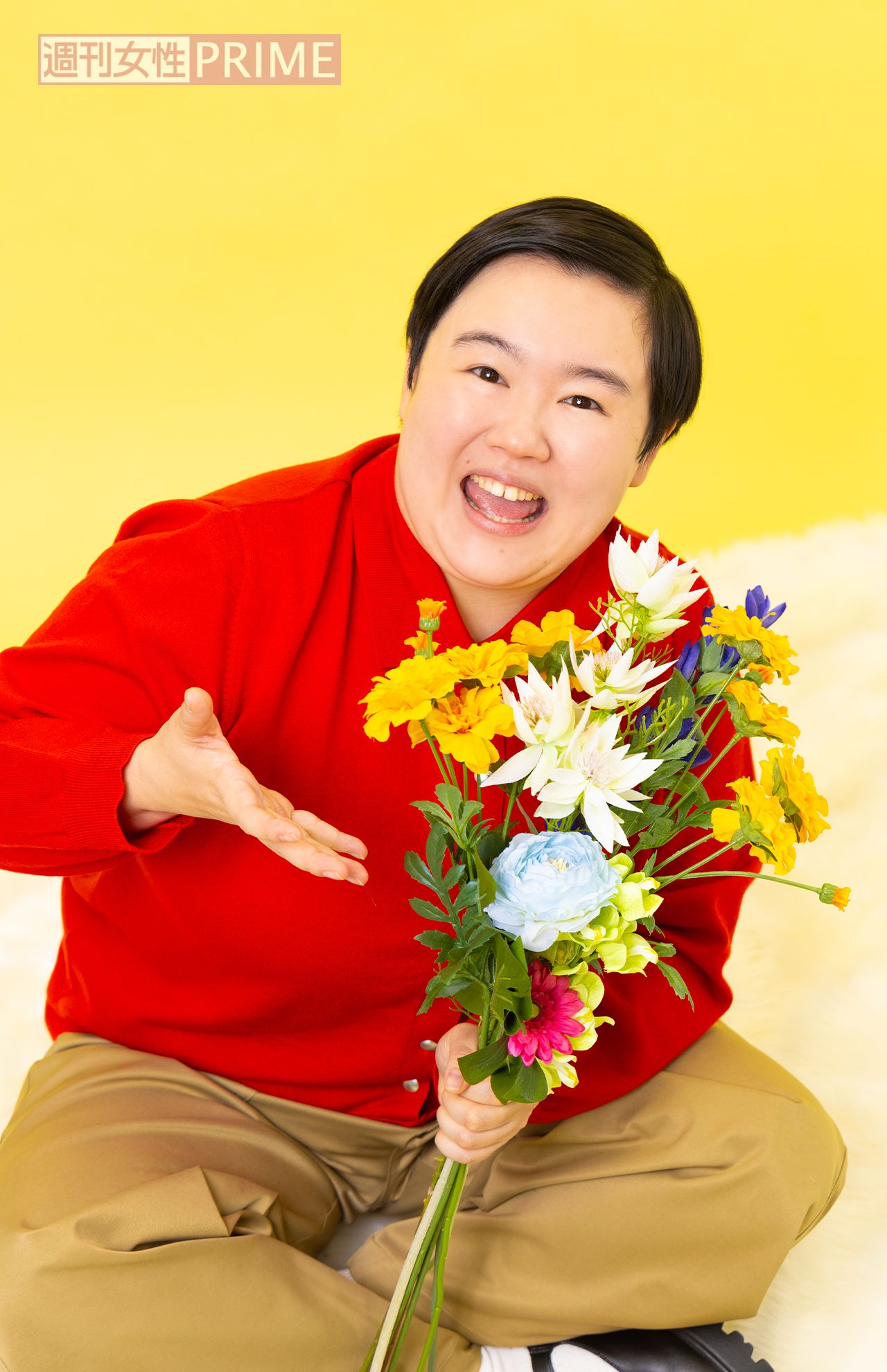 やす子　撮影／吉岡竜紀　ヘアメイク／hmClair　スタイリスト／大野紗也