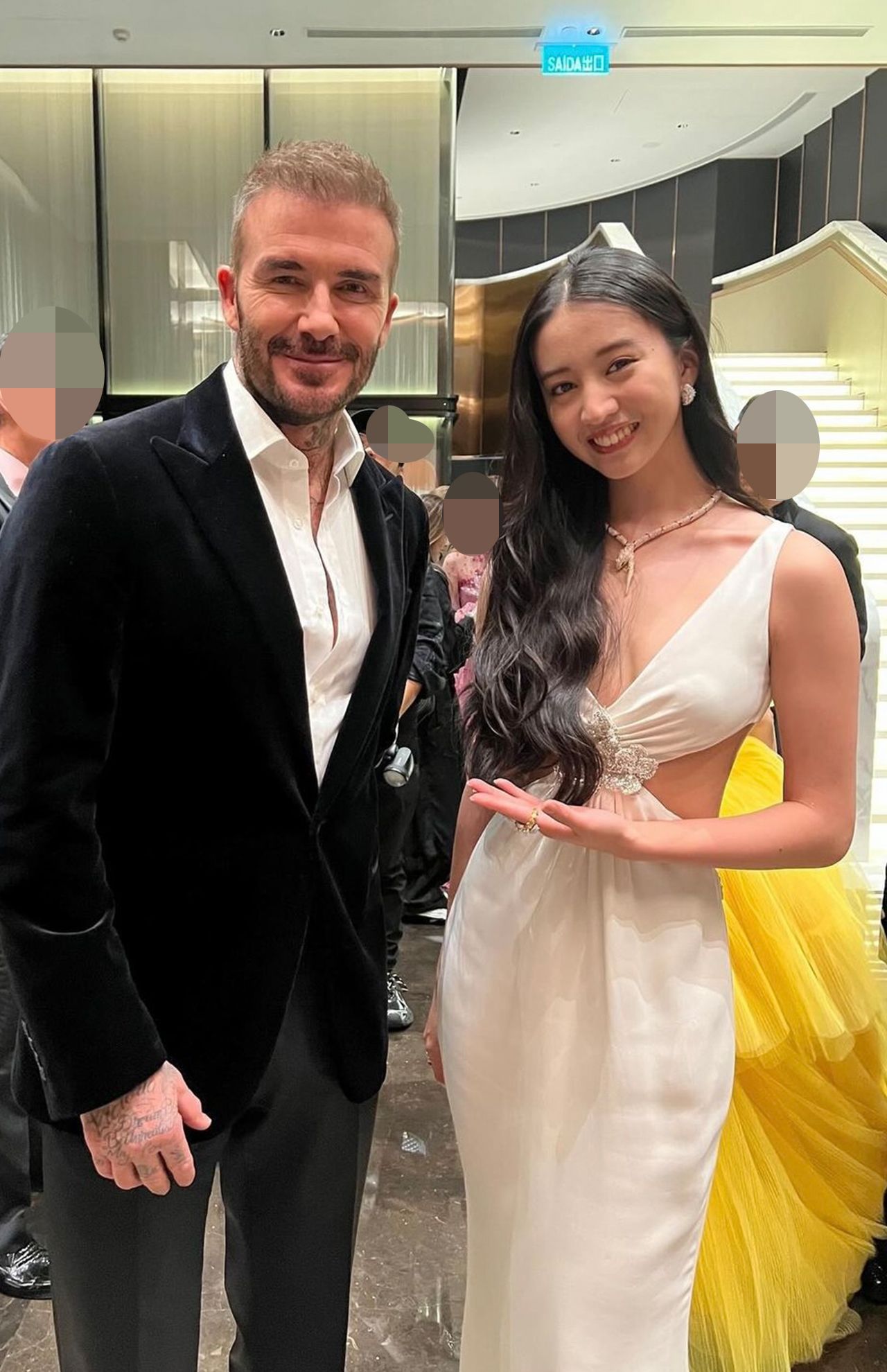 インスタグラムにアップされたベッカムとの2ショット (Koki,インスタグラムより)