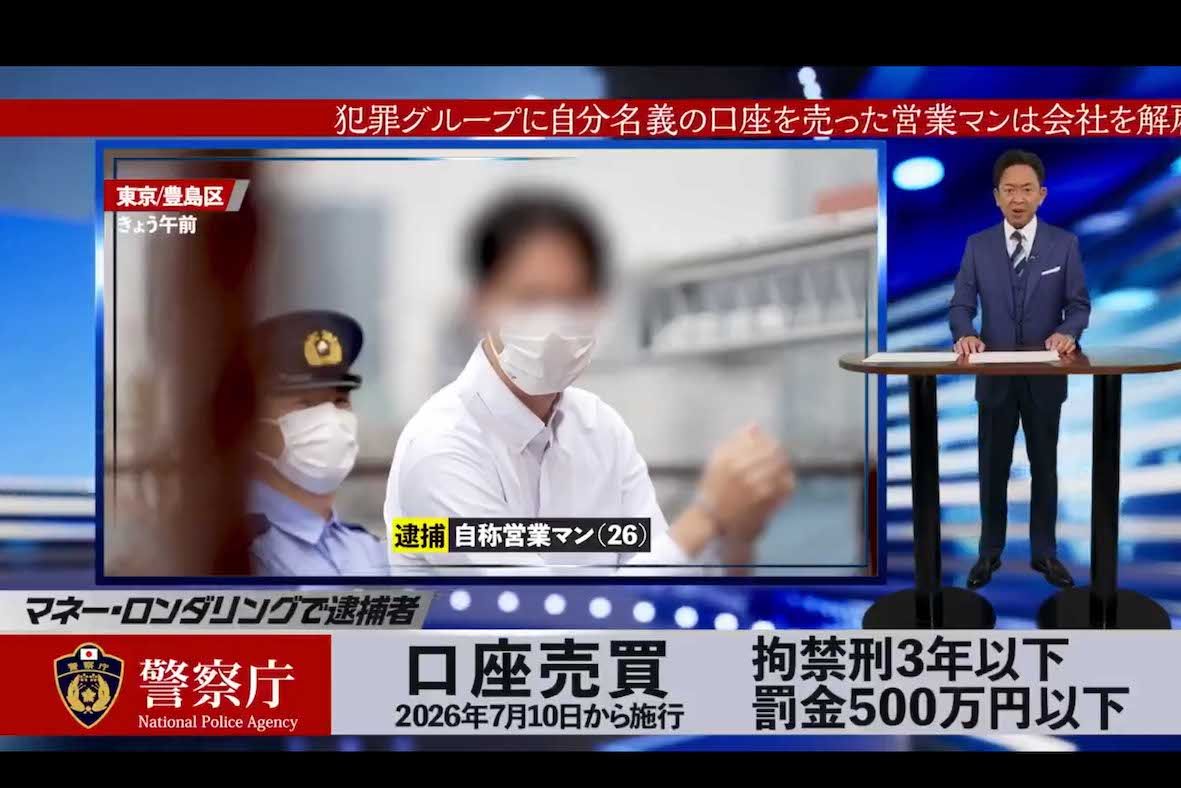 「送金犯罪」に関して注意喚起を行う警察庁の犯罪防止動画に出演した元TOKIOの城島茂（警察庁の公式Xより）