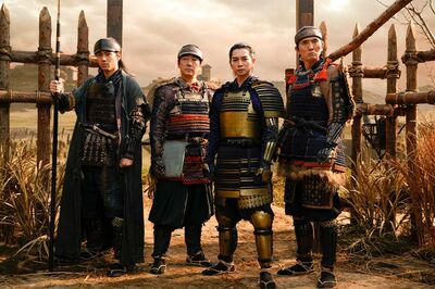 左から本多忠勝、酒井忠次、家康、石川数正。戦場での活躍はいかに……