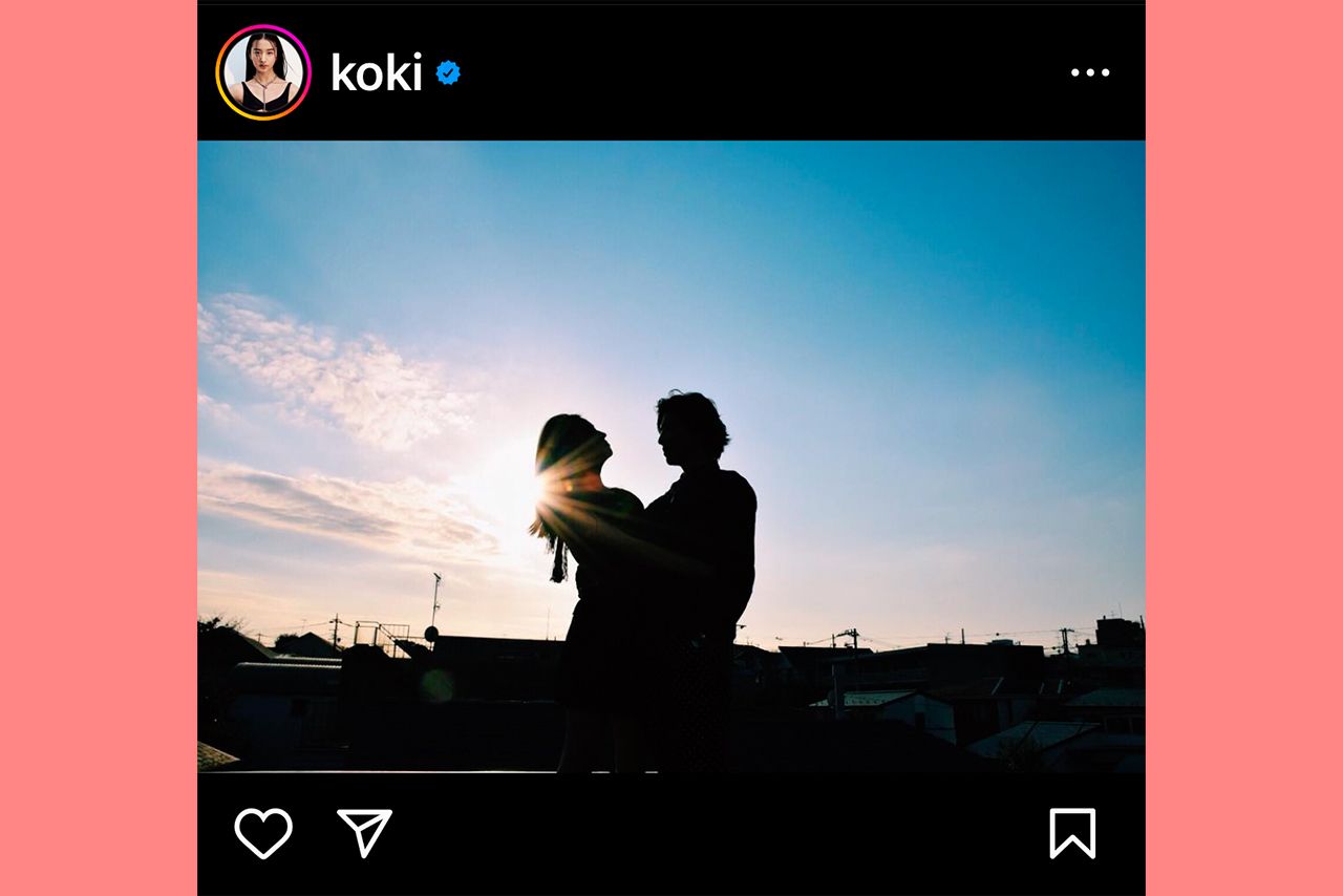 美しすぎるシルエットの父娘、泣ける1枚。なにげにカメラマンの腕も素晴らしい!?（Koki,のインスタグラムより）