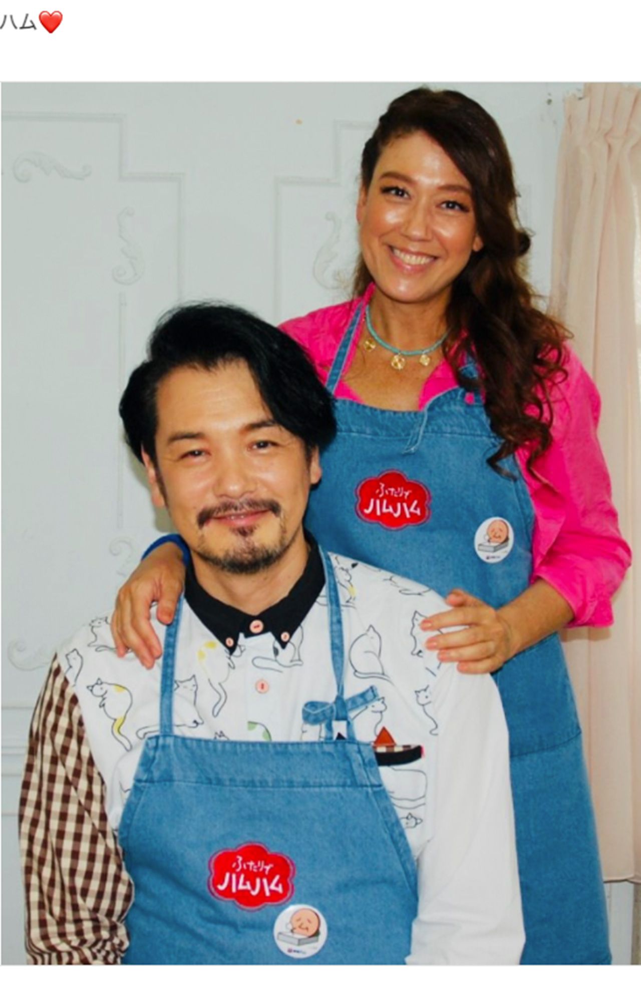 夫婦でのテレビ出演も多いLiLiCoと、夫の『純烈』小田井涼平（LiLiCoのブログより）