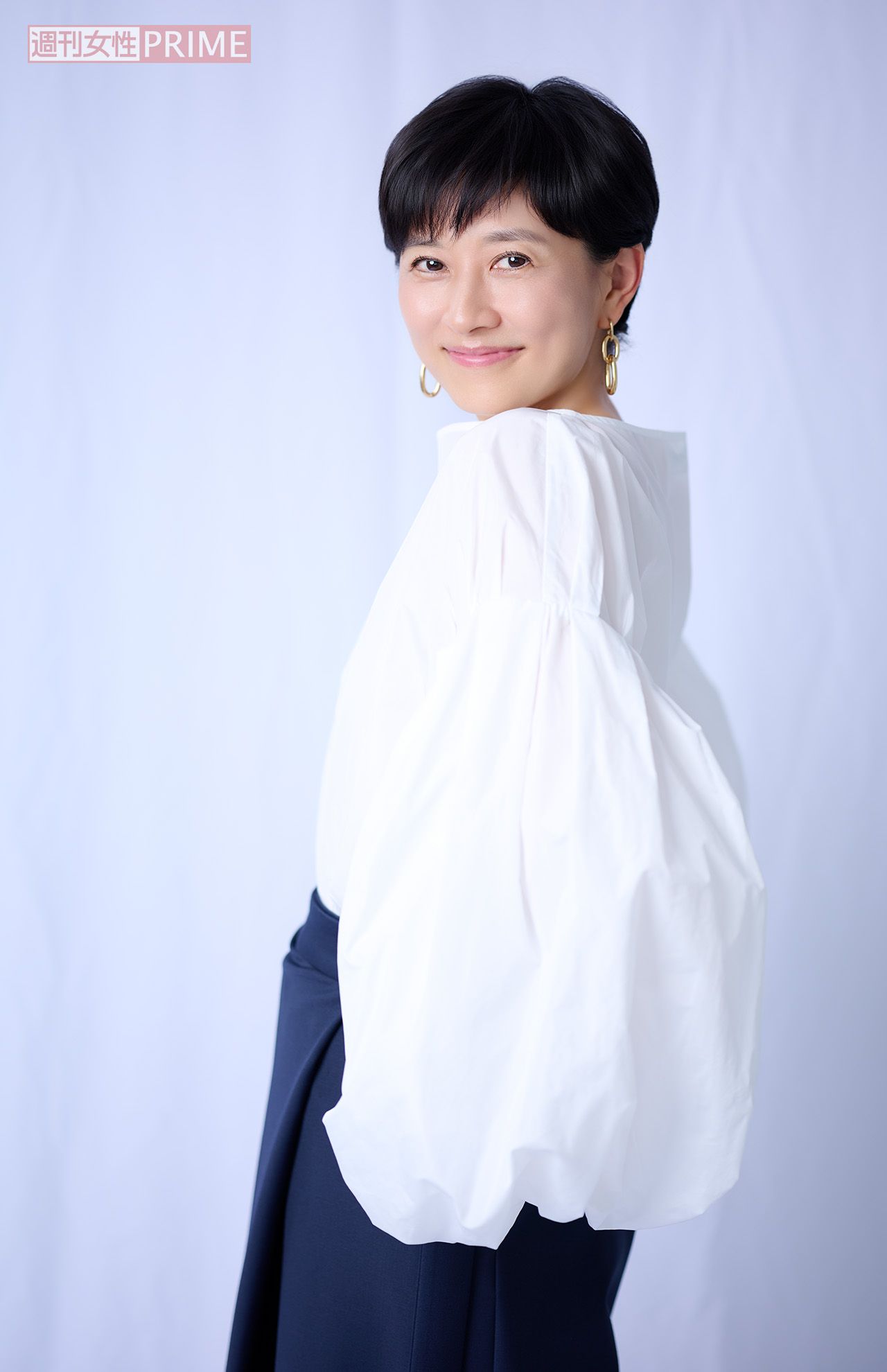 菊川怜　撮影／渡邉智裕　ヘアメイク／山田典良　スタイリスト／青柳裕美