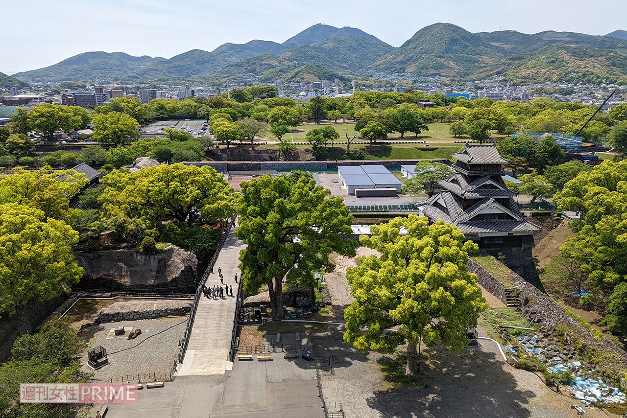 熊本城・天守閣からの眺め（2022年撮影）　　撮影／編集部