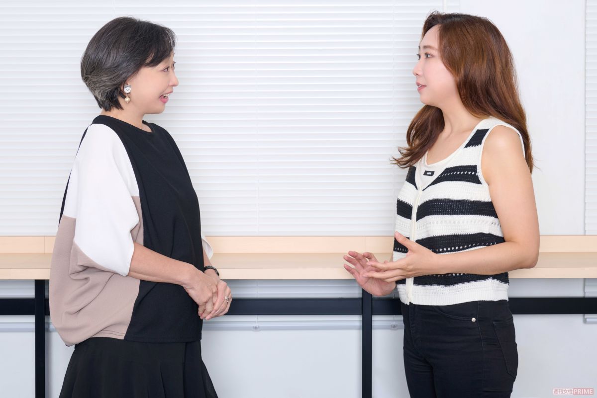川上麻衣子さん（左）とアン・ユーさん