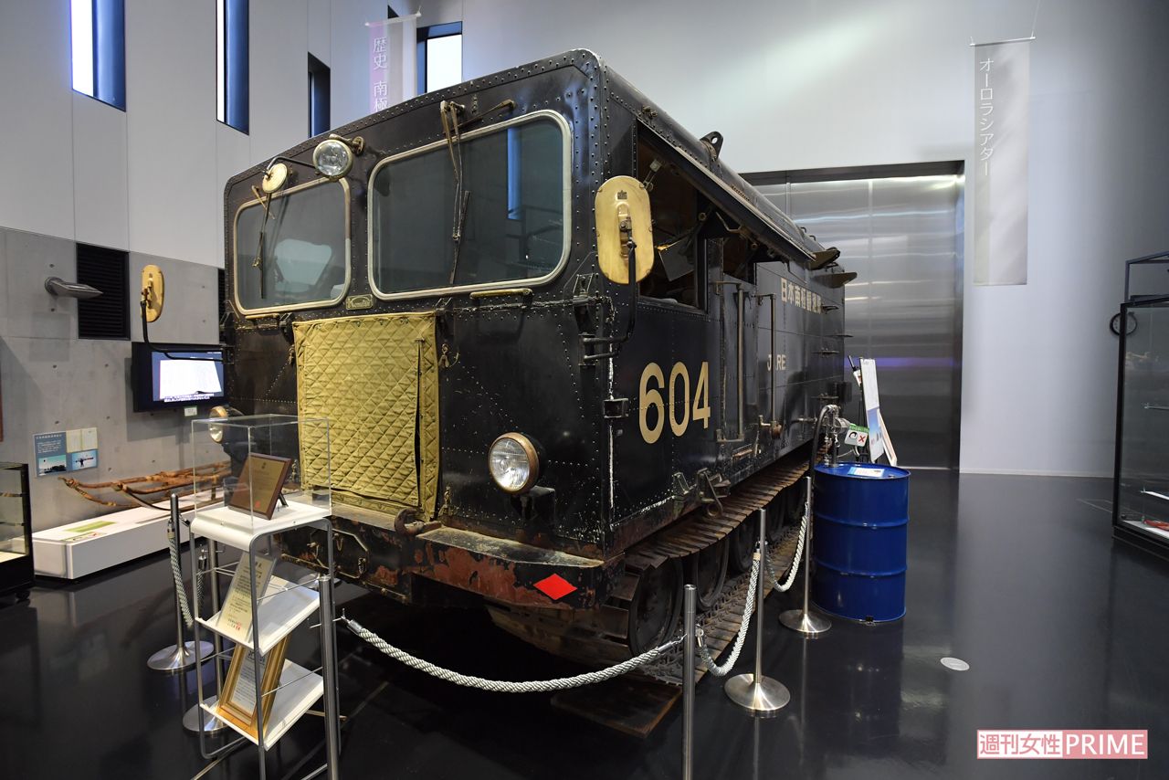 '68年に南極点に到達した「KD60」型雪上車。　撮影／渡邉智裕