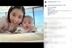 生後3か月になった娘との2ショットを披露した西野未姫(本人のインスタグラムより)