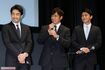 (左から)大谷亮平、高橋光臣、真栄田郷敦 撮影/佐藤靖彦