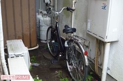 栄治さんが乗っていたとみられる自転車。高齢でも乗りこなして近くのスーパーに通った