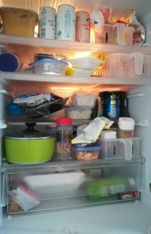 冷蔵庫の写真を撮ってムダ買いを防ぐ