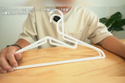 フックが「？」形のほうが新規商品。角度が浅く落下しやすい。YouTubeチャンネル「MUJIO・ムジ男」より