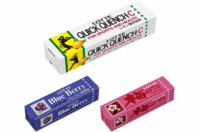 ロッテの板ガム『クイッククエンチ-Cガム』などが期間限定で復刻される