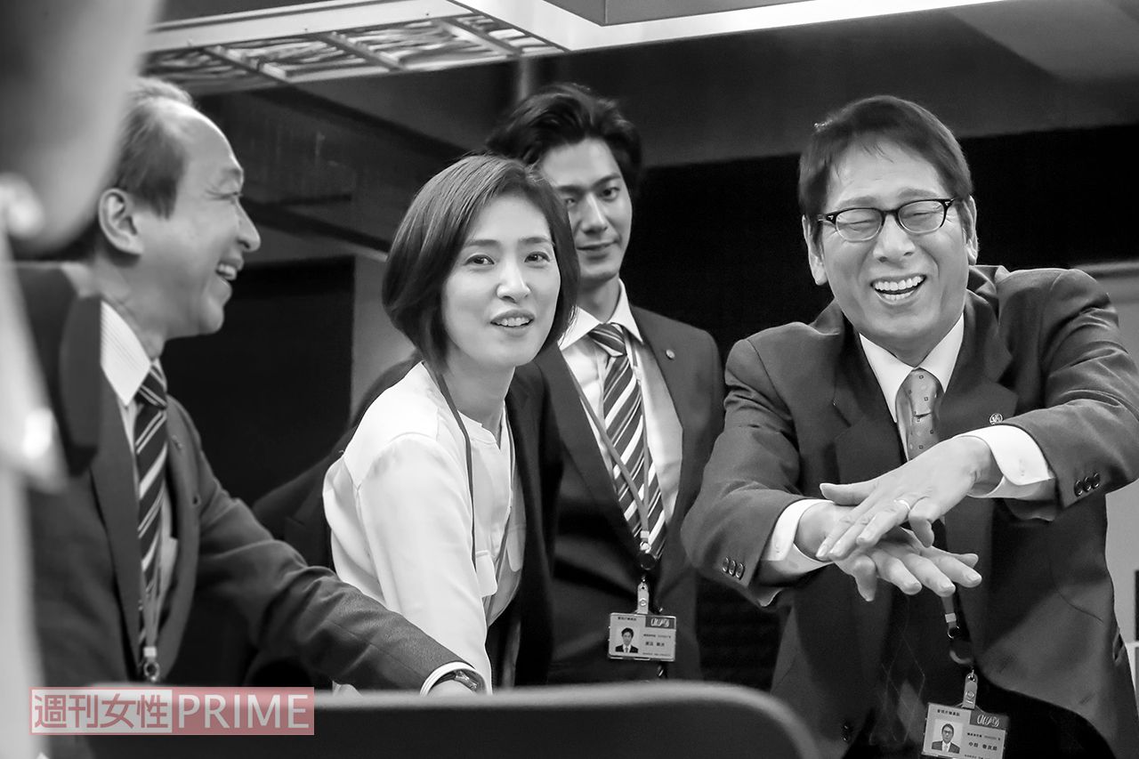 ドラマ『緊急取調室』（テレビ朝日系）撮影中のひとコマ　撮影／佐藤靖彦