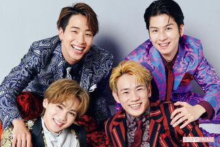 THE RAMPAGE　From EXILE TRIBE、左上から時計回りに陣、長谷川慎、浦川翔平、吉野北人　撮影／山田智絵