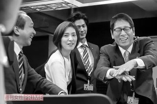 ドラマ『緊急取調室』（テレビ朝日系）撮影中のひとコマ　撮影／佐藤靖彦
