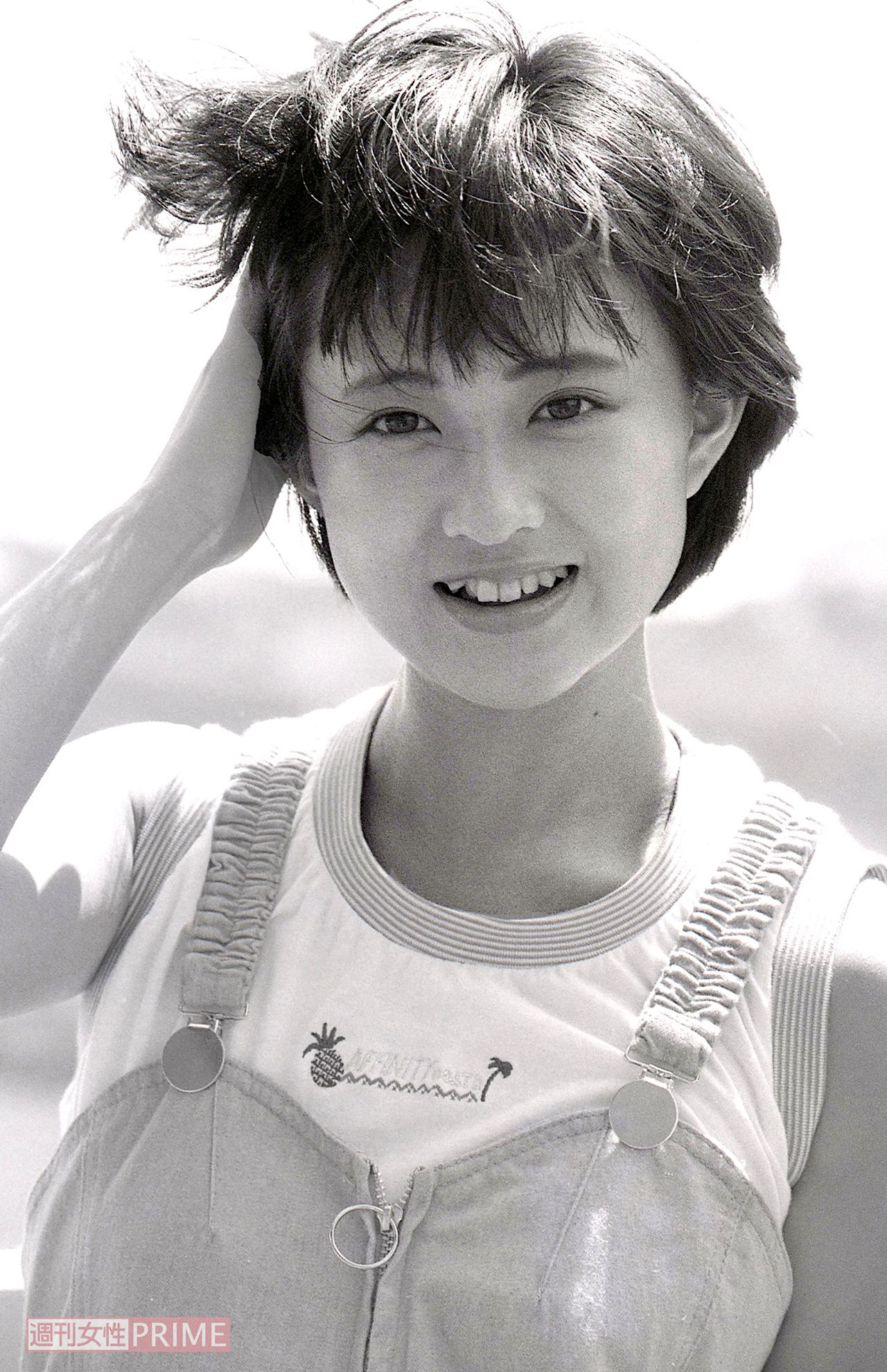 '87年のドラマ『同級生は13歳』ロケ地でのカット。まさに正統派のアイドル