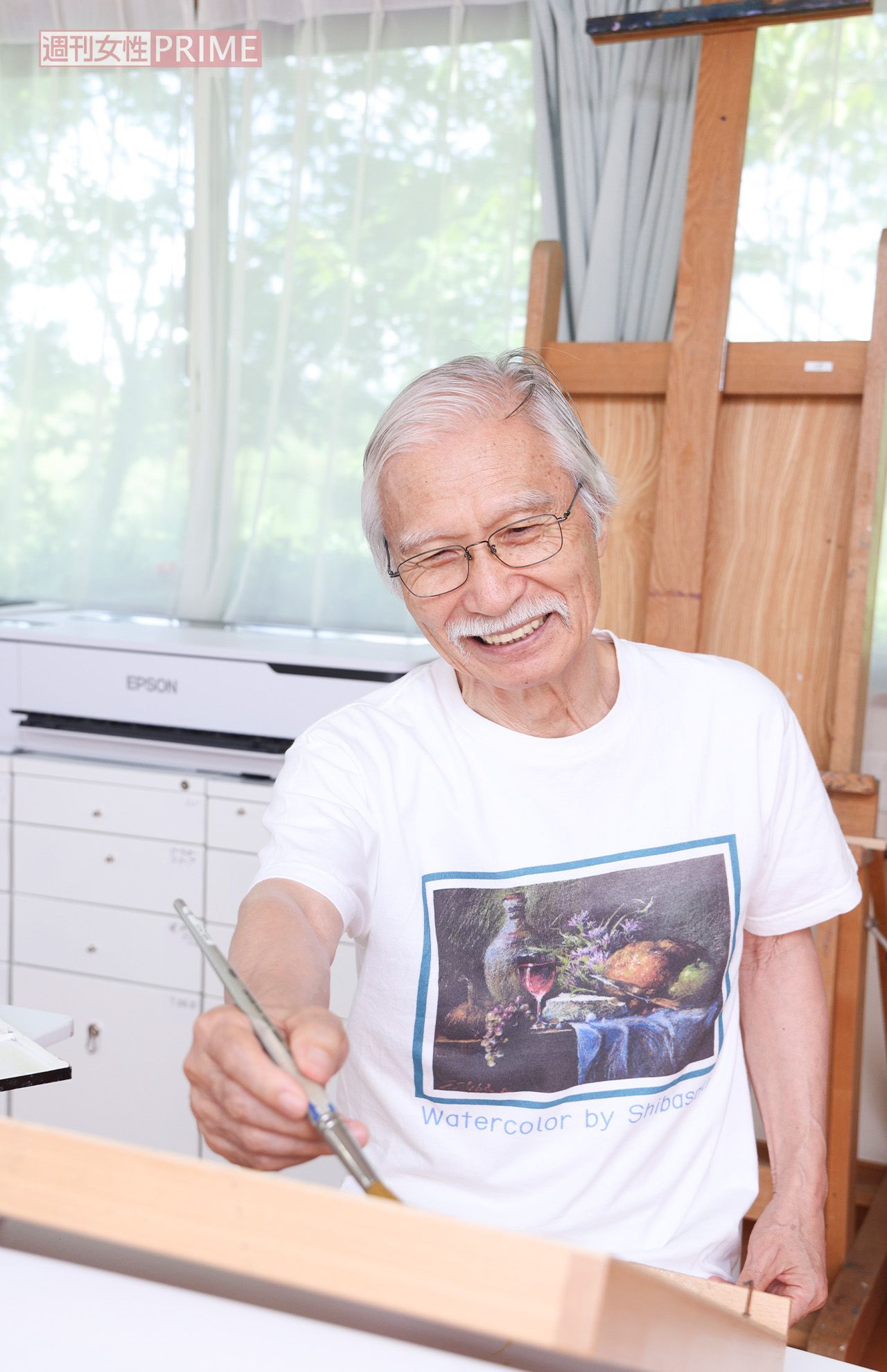 幼少期から絵を描くのが好きで、公務員ではなく、画家の道を選んだ柴崎春通さん