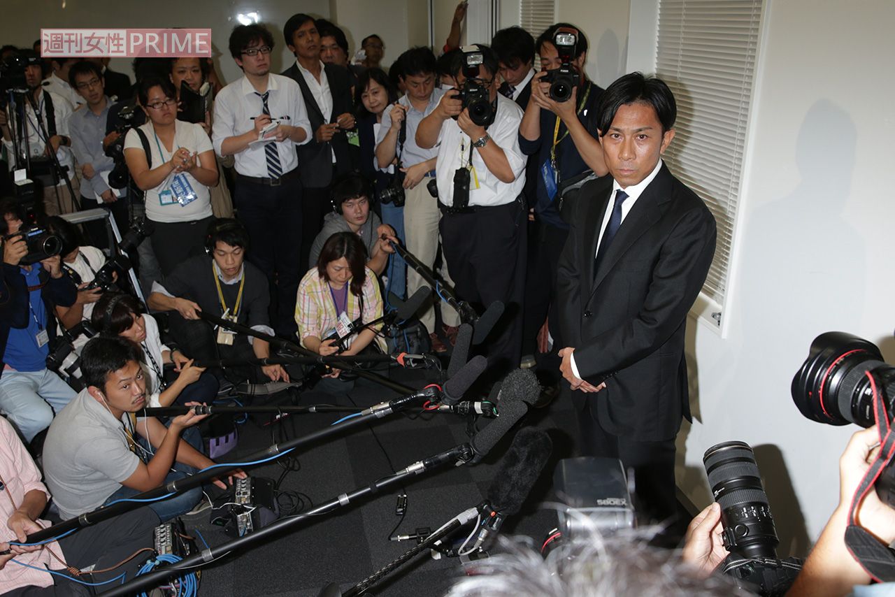 2013年、タクシー運転手への暴行事件を起こして謝罪会見を開いた前園真聖氏