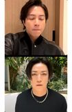 2024年2月11日、インスタライブで“再会”を約束した亀梨和也と山下智久(山下の公式インスタグラムより)