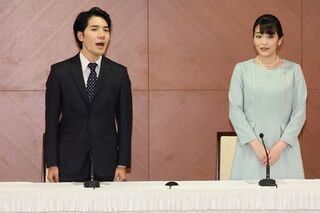 小室圭さんと小室眞子さん（'21年10月）