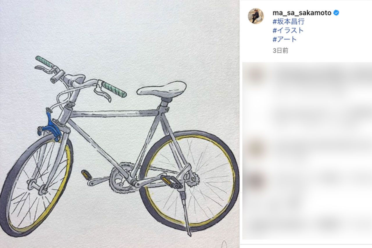 坂本昌行のインスタには本人が描いたと思われる絵の数々が。それらはトニセン経営の喫茶店『喫茶二十世紀』に飾られている（坂本昌行インスタグラムより）