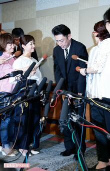 芸妓との不倫報道で会見を開いた中村芝翫（当時・中村橋之助・2016年）