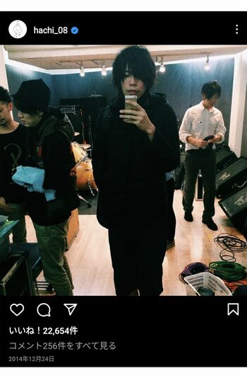 2014年12月の投稿（米津玄師公式Instagramより）
