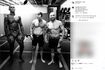 世界的に有名な総合格闘家とともに見事な肉体を披露するマーク・ザッカーバーグ氏(中央)(インスタグラムより)