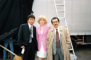 02年「借王ファイナル」にて左から哀川翔、夏樹陽子、志賀勝の貴重3ショット