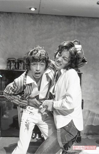 3億円事件をモチーフにしたドラマ『悪魔のようなあいつ』で故・尾崎紀世彦さんと共演（'75年撮影）写真／週刊女性写真班