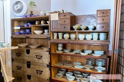 現在も酢飯屋に併設されたギャラリーやカフェは引き継がれて運営されている　撮影／伊藤和幸