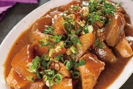 鶏むねと大根のほっこりみそ煮込み
