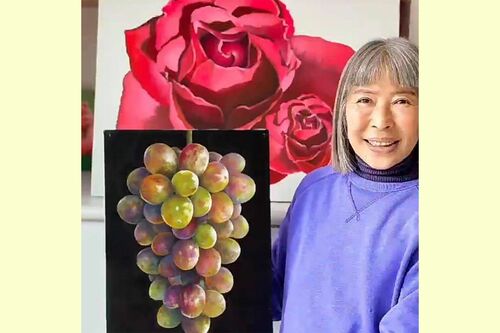 2度目の個展は銀座で開催した