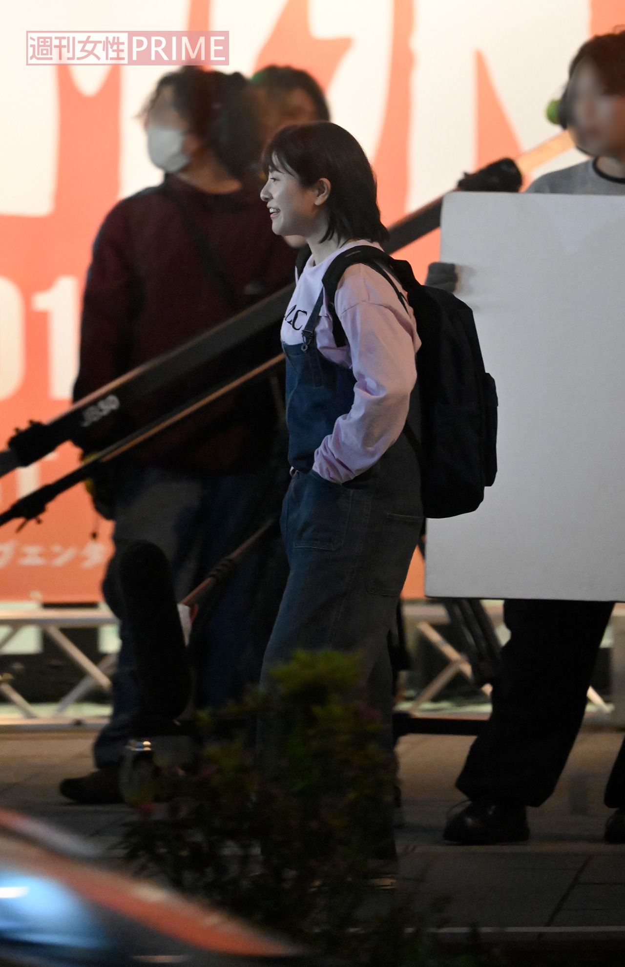 2026年4月、横浜市内でNetfkixドラマの撮影に臨んだ吉高由里子