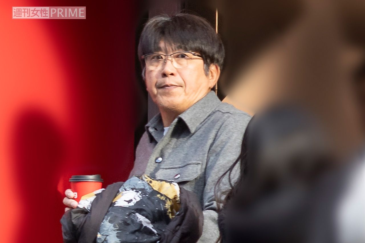 2024年1月、原宿で買い物をしていた『とんねるず』石橋貴明