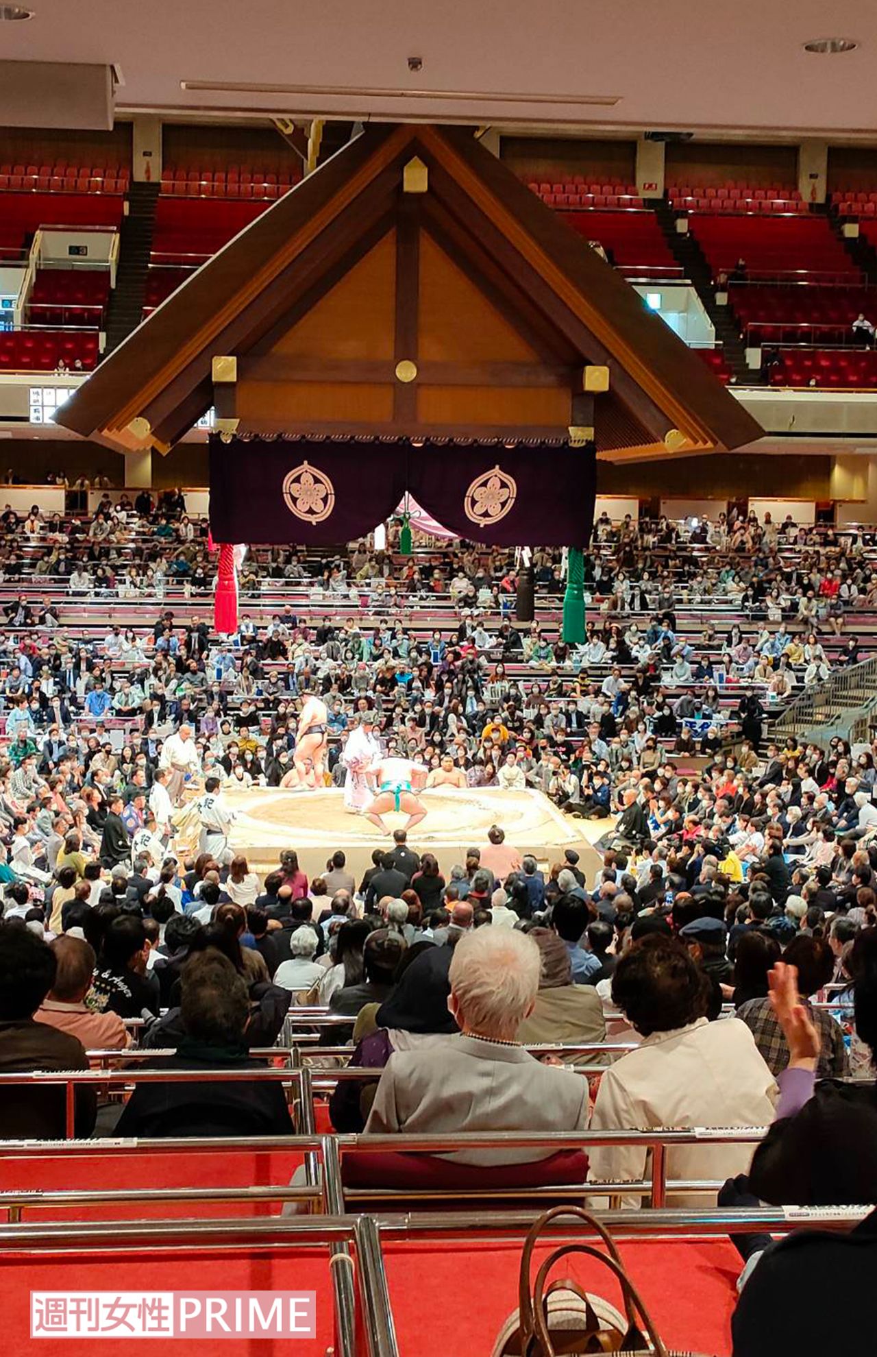 令和4年大相撲5月場所の国技館（筆者提供）