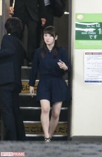 '16年、『とと姉ちゃん』の打ち上げに参加する川栄李奈