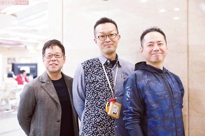 『チーム小雁』三人衆 「友達みたいにさせてもらってます」
(写真左から)訪問介護員の西本さん、ケアマネージャーの市田さん、介護用品レンタル業者の村上さん