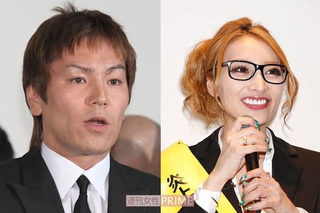 左から、狩野英孝、加藤紗里