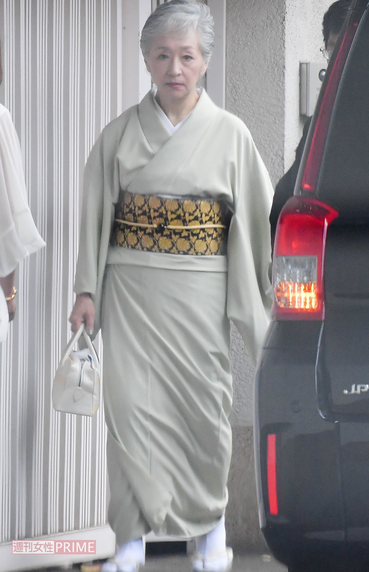 '19年5月、海老蔵の母・希実子さんに直撃取材したときの様子