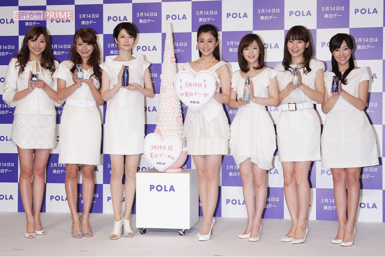 2011年、小林麻央さんら「セントフォース」女子アナ軍団がイベントに集結