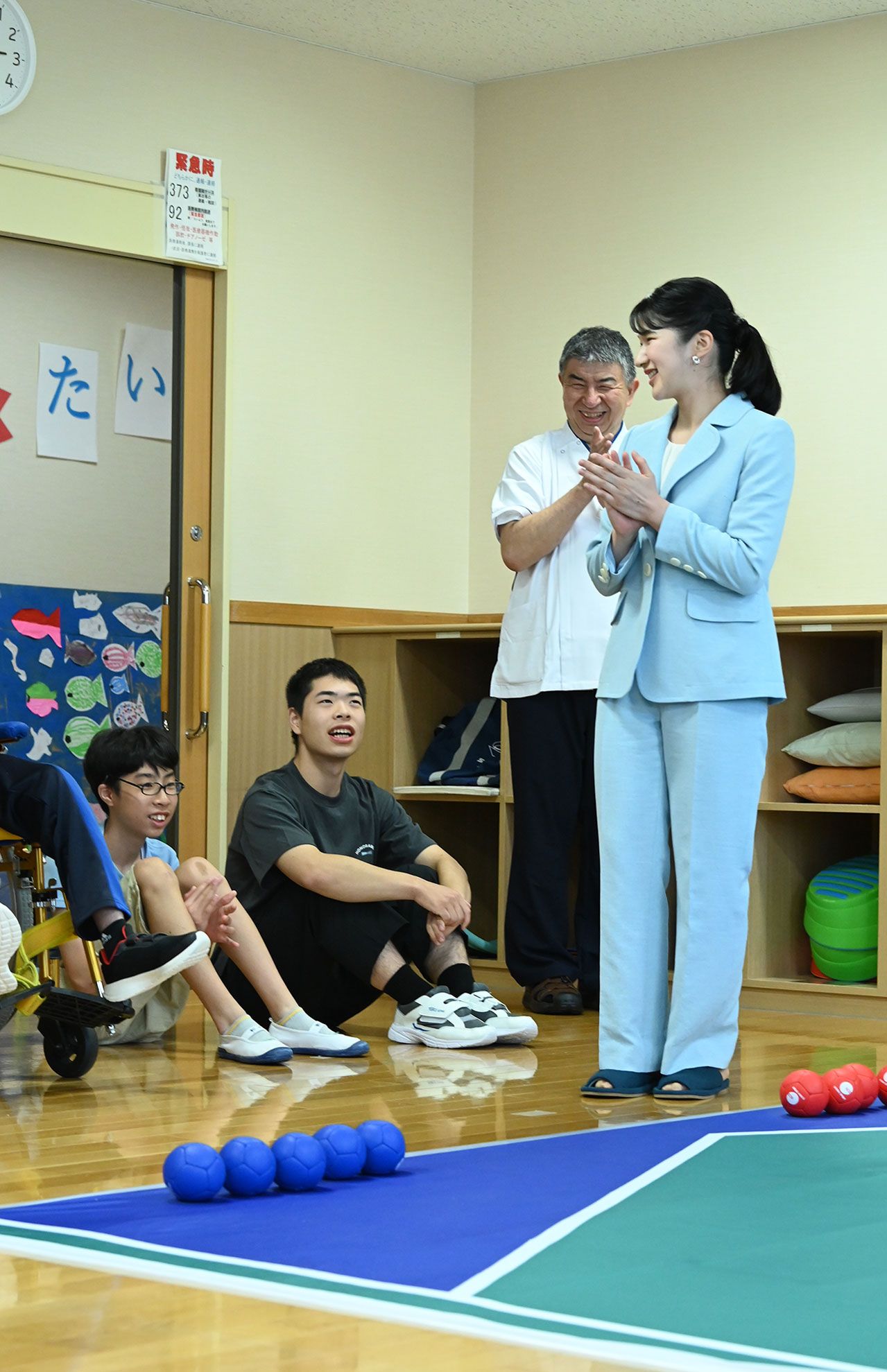 　8月21日、医療福祉センター「ふくしあ」を訪問された愛子さま。ボッチャに挑戦し“奇跡”を起こした瞬間
