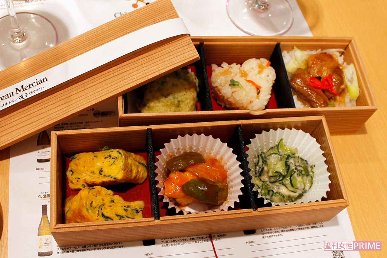 赤・白の「シャトー・メルシャン」と合う!　数量限定の「ランチBOX」（税込み1500円）は楽しみな日替わり※水曜日は『えだまめの会』定休のため販売なし