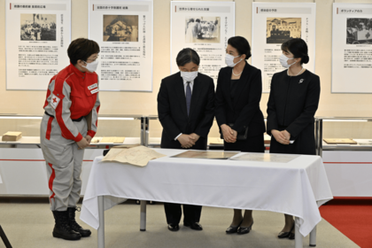 '23年10月、日赤本社で開かれていた関東大震災100年の企画展にご訪問